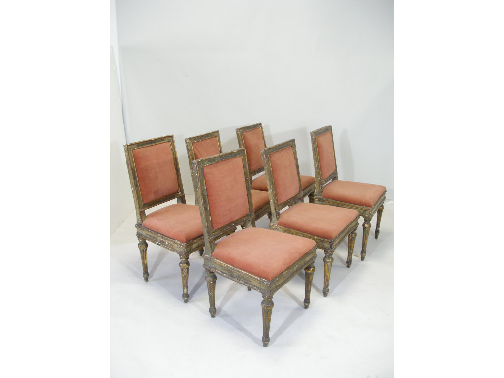 Appraisal: Set of Louis XVI Italian Dining Chairs th c set