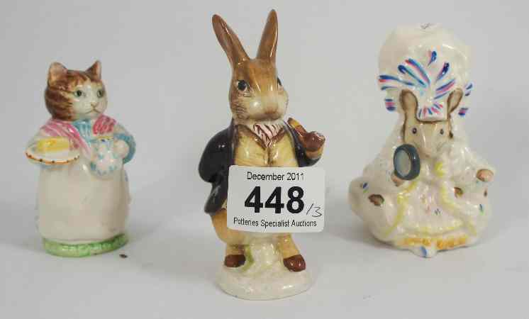 Appraisal: Beswick Beatrix Potter Figures Lady Mouse BP B Ribby BP