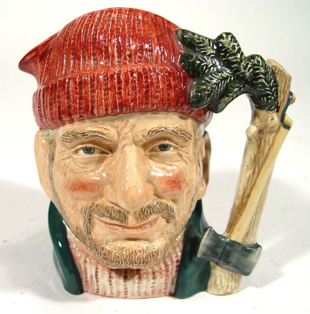 Appraisal: Large Royal Doulton Lumberjack character jug D factory mark to