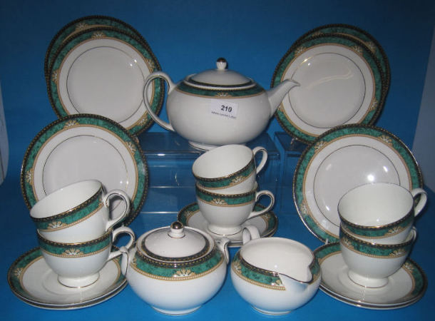 Appraisal: Wedgwood Lambourne pc Tea Set to include cups Saucers teapot