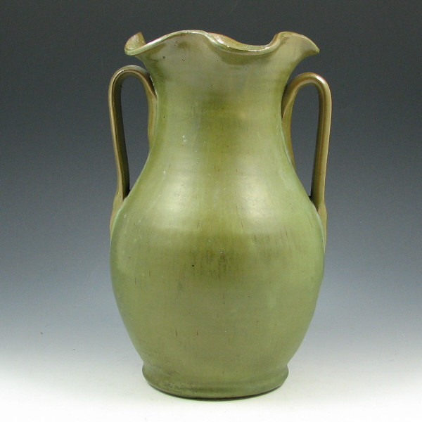 Appraisal: A R Cole Attributed Handled Vase w Rutile Glaze Southern