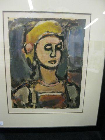 Appraisal: Georges Rouault Lithograph famous French Fauvist Expressionist - image area