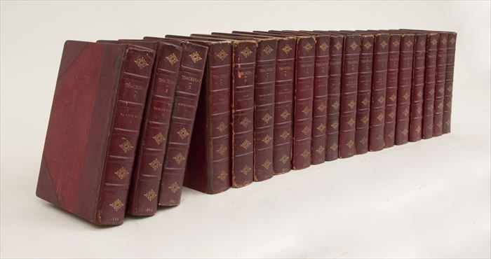 Appraisal: WORKS OF THACKERAY M MOIRES DU DUC DE SAINT-SIMON Thackeray