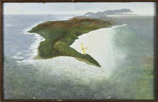 Appraisal: Terry Hayes Australian Glider over the Coast oil on masonite