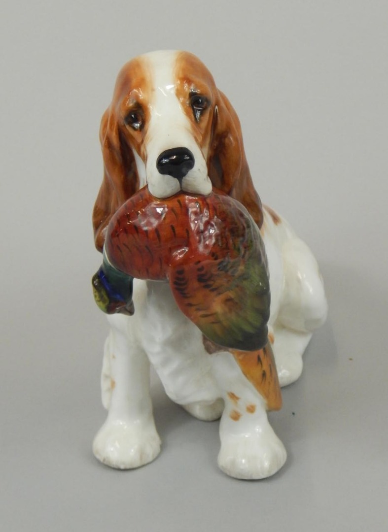 Appraisal: A Royal Doulton figure of a Gun Dog with pheasant