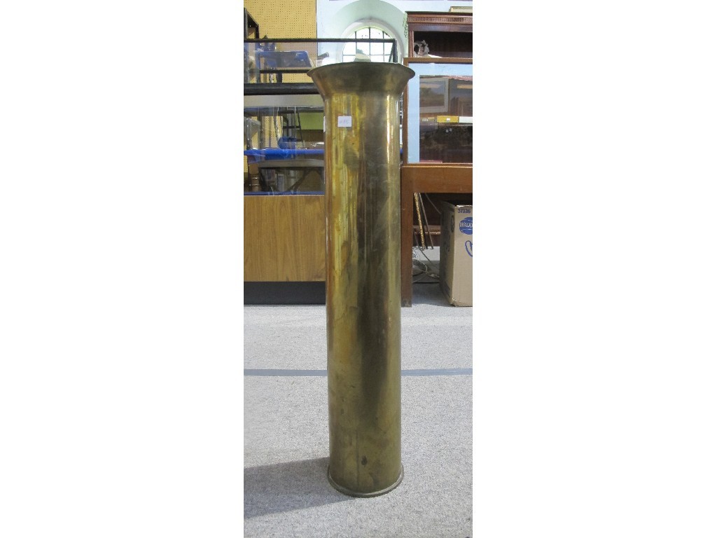 Appraisal: A large shell casing stickstand