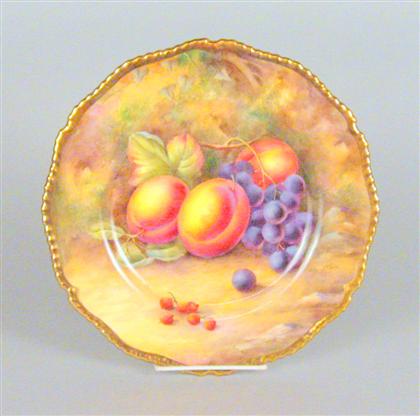 Appraisal: Royal Worcester porcelain cabinet plate decorated by horace h price