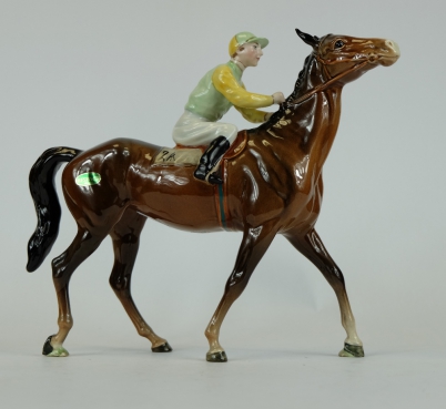 Appraisal: Beswick Jockey on walking horse