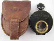 Appraisal: A First World War compass in leather case