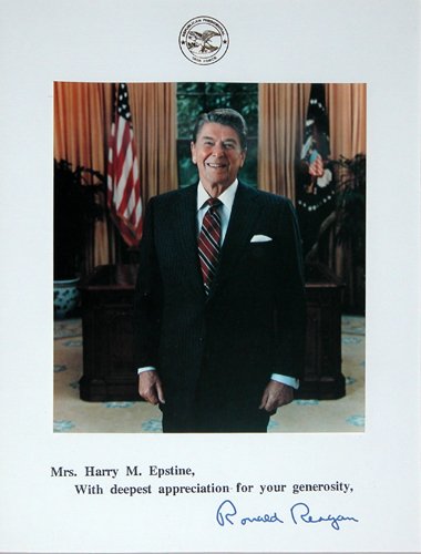 Appraisal: Artist Reagan Ronald Title Republican Presidential Task Force photograph with