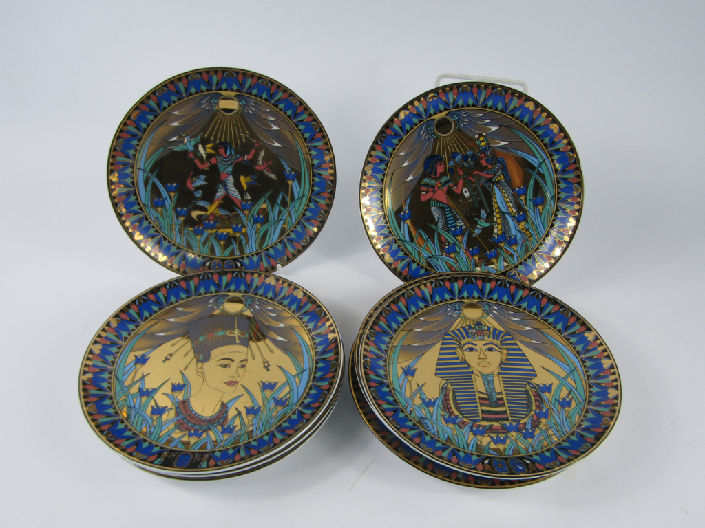 Appraisal: Eight Royal Worcester porcelain Legends of The Nile collector's plates