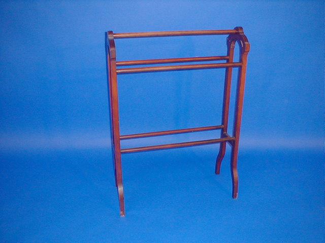 Appraisal: A late Victorian mahogany towel rail