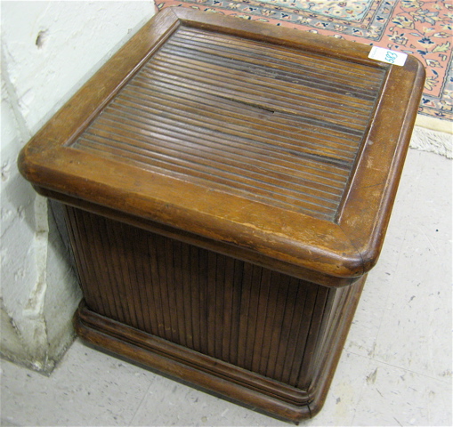 Appraisal: VICTORIAN LIFT-TOP COMMODE STOOL English late th century the square