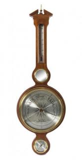 Appraisal: An American Mahogany Barometer Height inches An American Mahogany Barometer