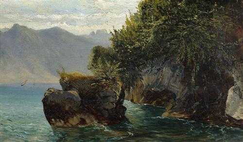 Appraisal: CALAME ALEXANDRE Vevey - Menton Lake Geneva near St Gingolph