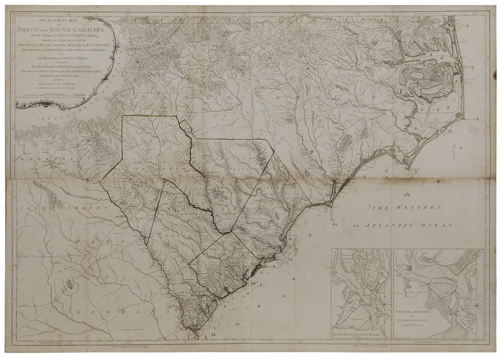 Appraisal: Henry Mouzon Map of the Carolinas An Accurate Map of