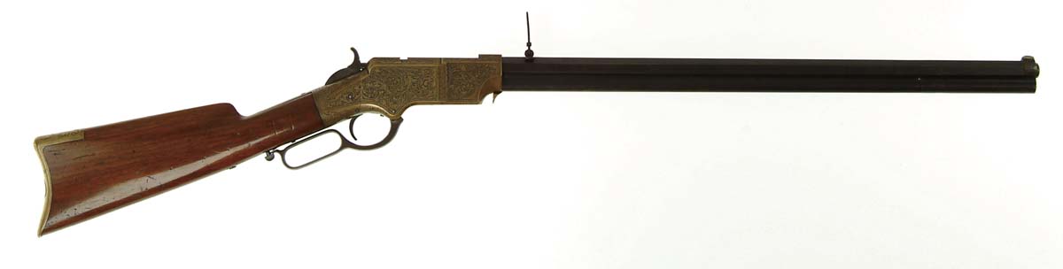 Appraisal: FINE ENGRAVED MODEL HENRY LEVER ACTION RIFLE Cal RF Henry