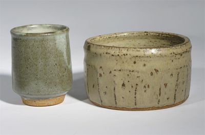 Appraisal: A stoneware Unomi by Helen Pincombe covered with an ash