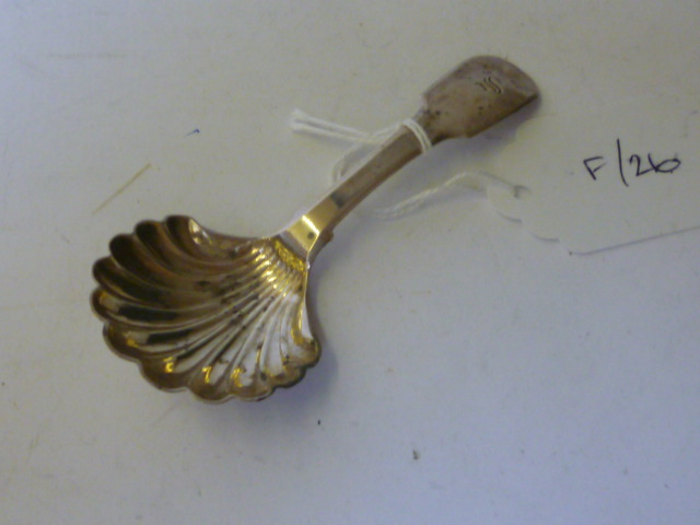 Appraisal: A GEORGE IV CADDY SPOON maker Thomas Watson Newcastle in