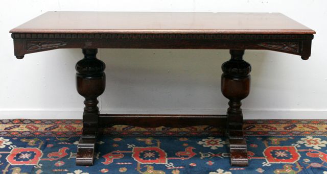 Appraisal: A carved oak refectory table th century cms long cms