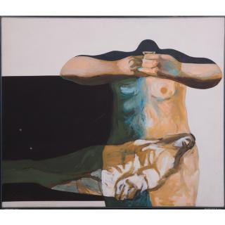 Appraisal: Thompson Lehnert b Pieta Polymer on canvas Thompson Lehnert b