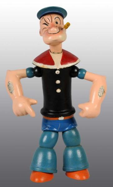 Appraisal: Composition Chein Rigid Armed Popeye Doll Description Marked on underside