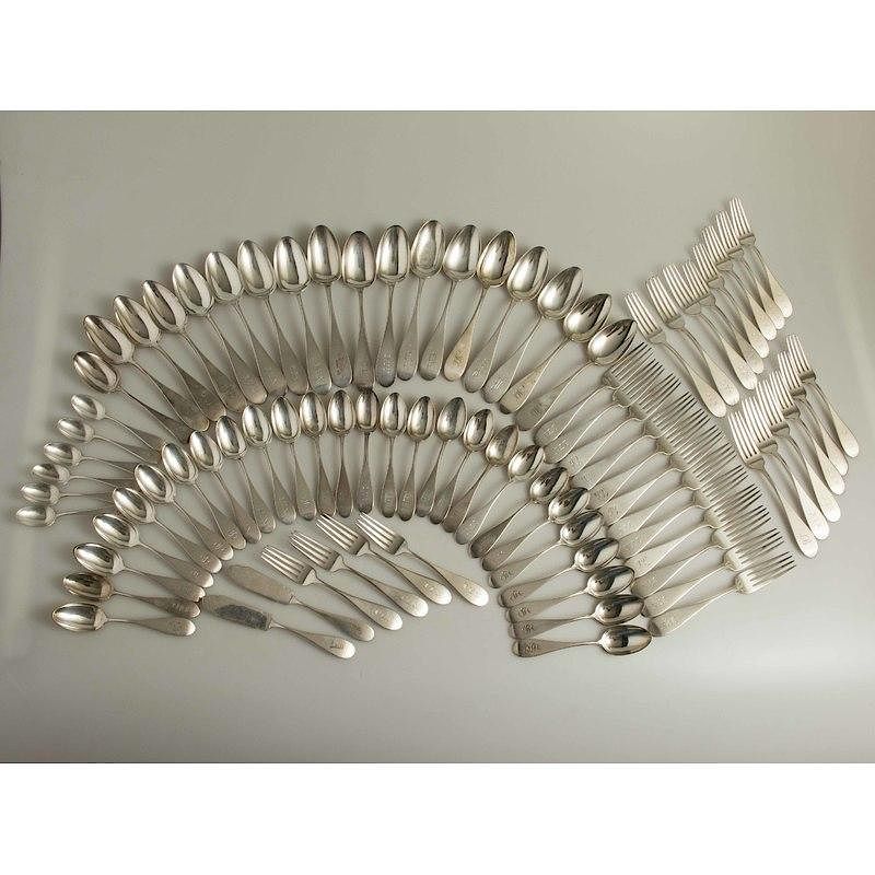 Appraisal: Vanderslice Silver Flatware Yerba Buena - Janin Pattern pieces Vanderslice