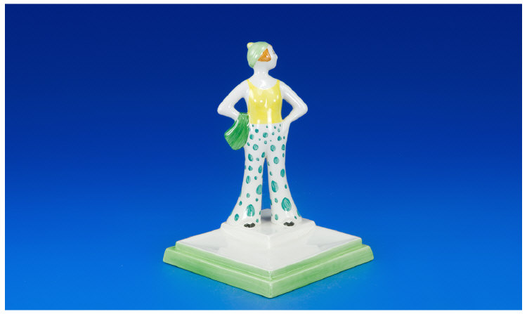 Appraisal: Bizarre By Clarice Cliff by Wedgwood Green lady boxed