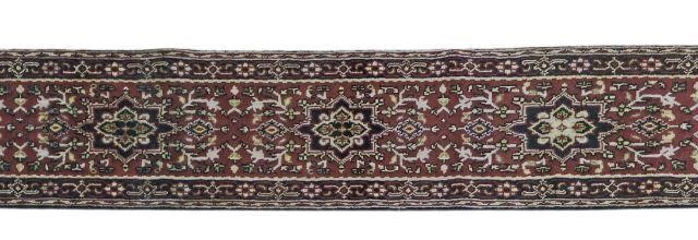 Appraisal: Hand-tied Persian Heriz runner approx ' l ' w