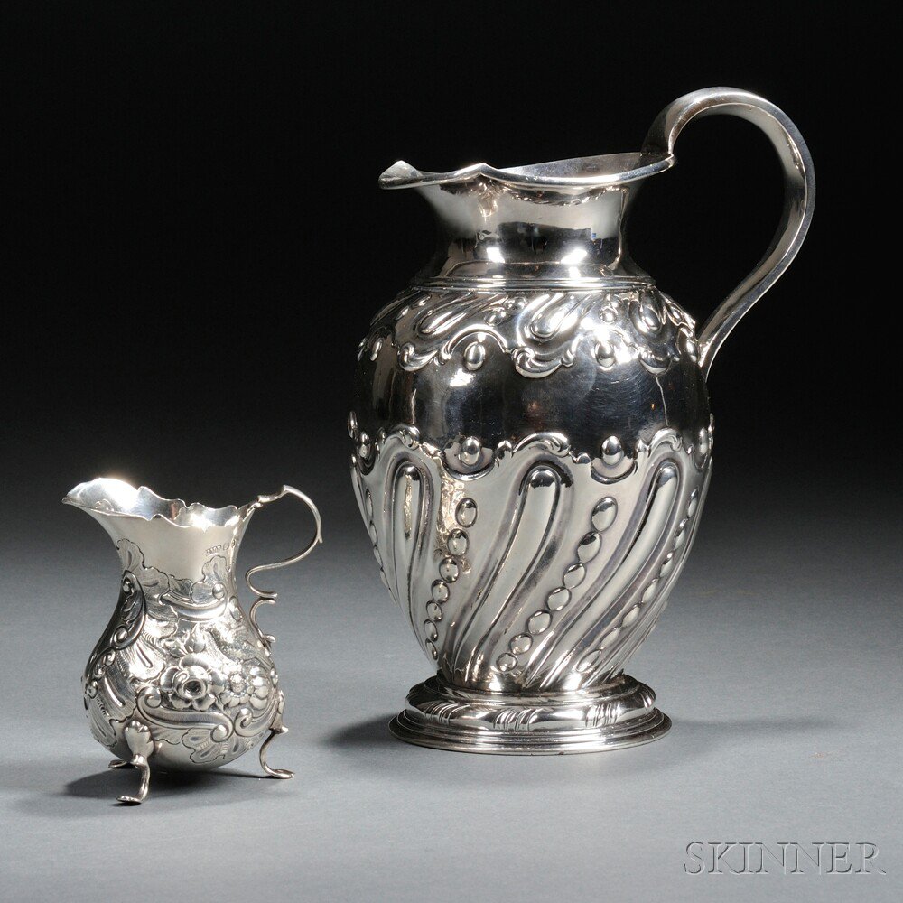 Appraisal: George IV Sterling Silver Pitcher London - Robert Hennell maker