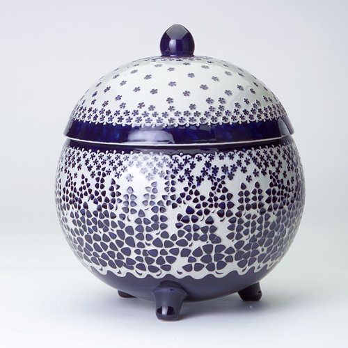 Appraisal: RICHARD RIEMERSCHMID Fine and large stoneware three-footed tureen decorated in