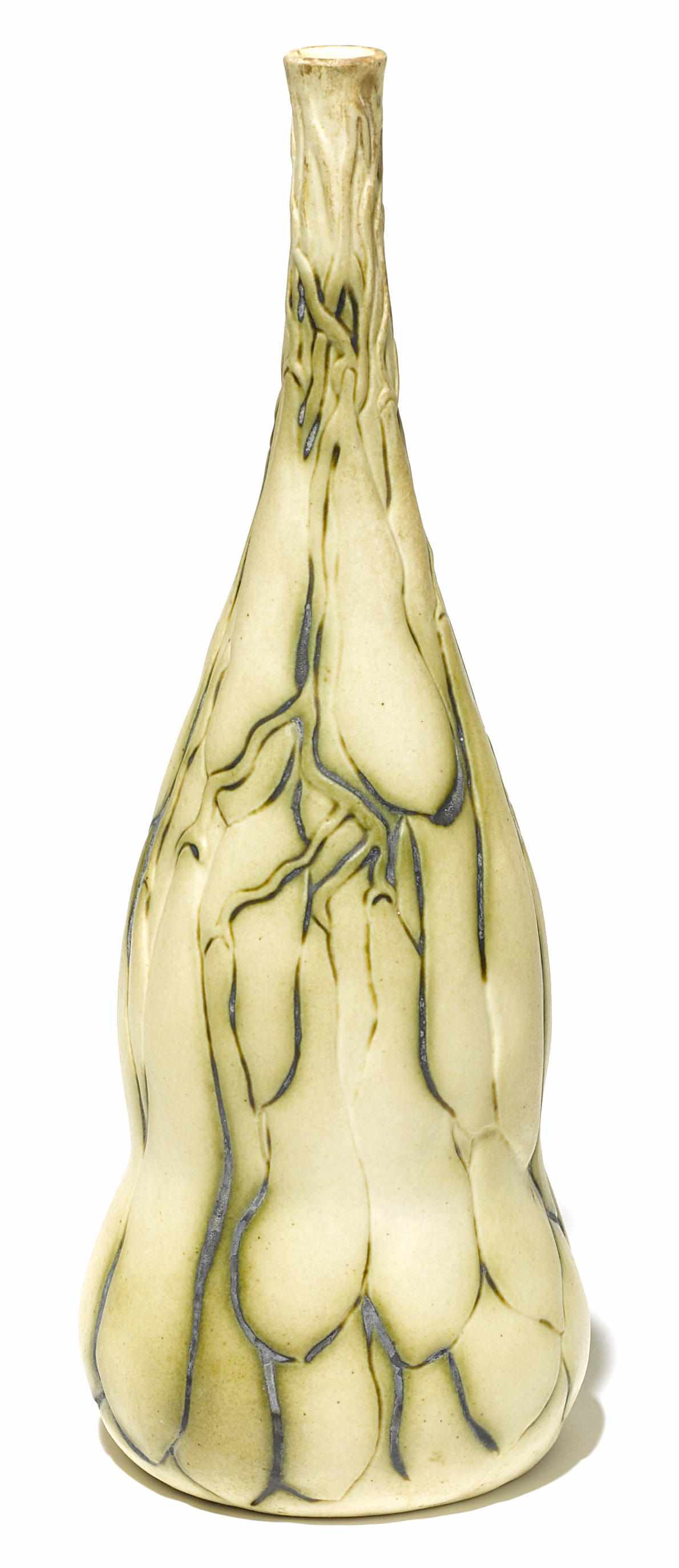 Appraisal: A Tiffany Studios pottery Squash vase circa incised L C