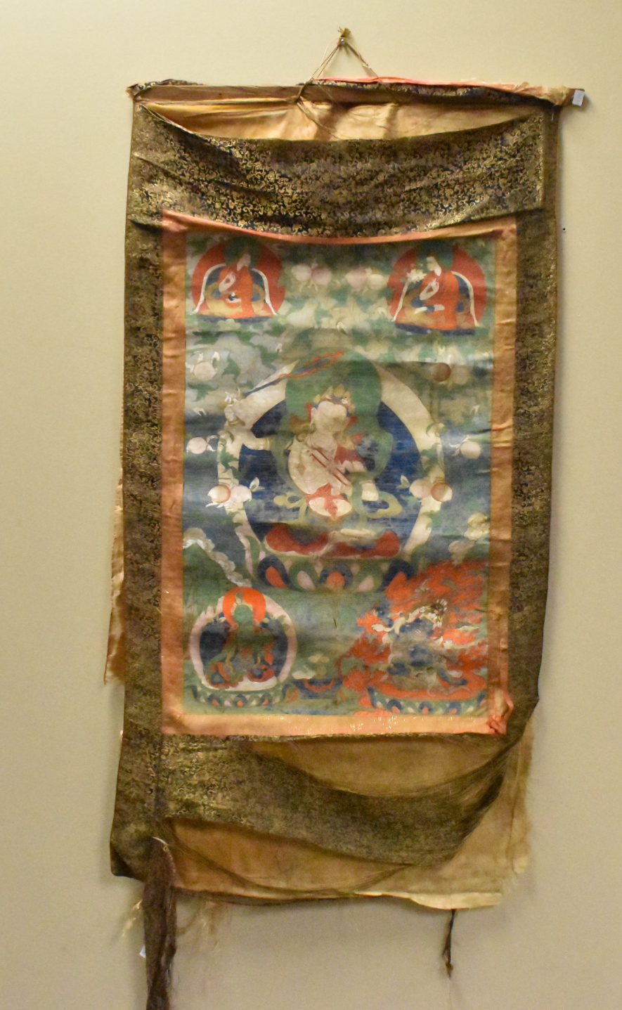 Appraisal: A Chinese Tangka painting of Buddha dating from the th