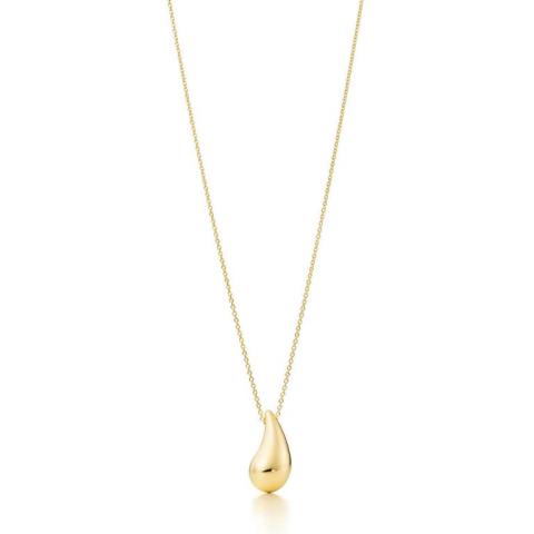 Appraisal: An K yellow gold Tiffany Co teardrop pendant by Elsa