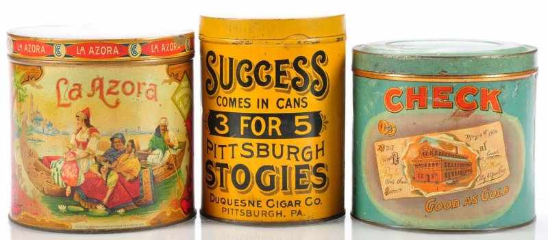 Appraisal: Lot of Round Cigar Tins Description Fine lot includes La