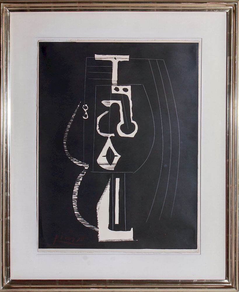 Appraisal: Pablo Picasso Composition Lithograph Pablo Picasso Spanish - Composition signed