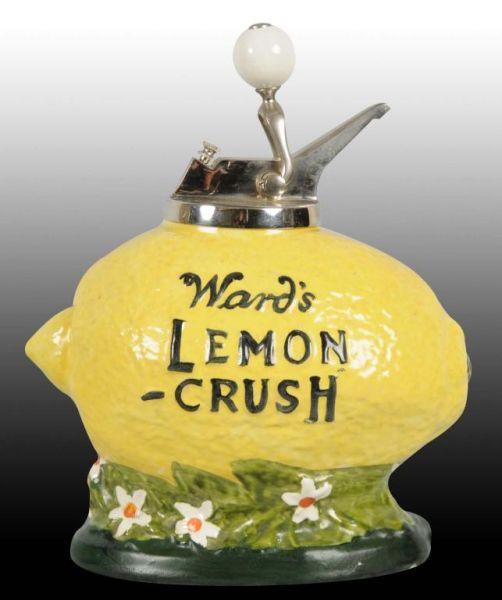 Appraisal: Ward's Lemon Crush Syrup Dispenser Description Circa s Very clean