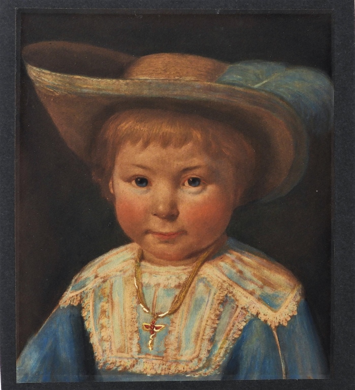 Appraisal: C DUTCH REALIST PORTRAIT PAINTING OF A YOUNG BOY Europe