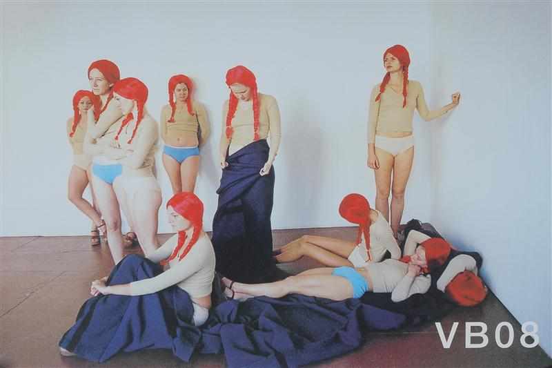 Appraisal: VANESSA BEECROFT b PARKETT NO UNTITLED - VB RED WIGS