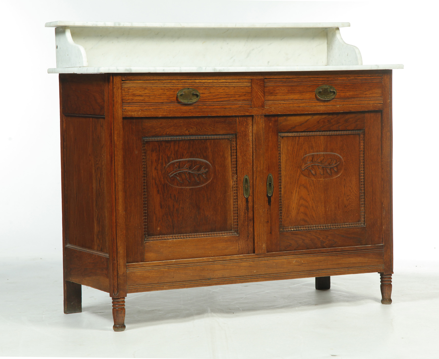 Appraisal: MARBLE TOP SERVER England st quarter- th century White marble