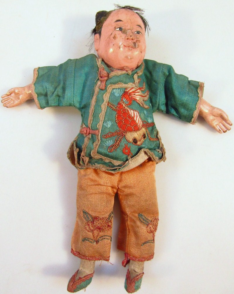 Appraisal: A Chinese late Qing period doll with papier mache head