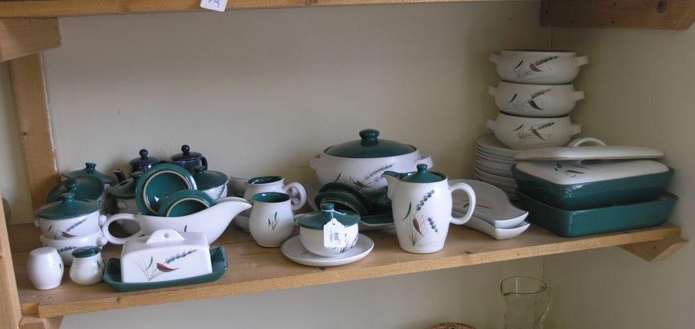 Appraisal: A Denby Green Wheat part dinner service approximately thirty-five pieces