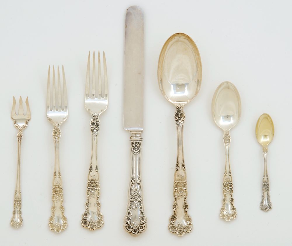 Appraisal: GORHAM STERLING SILVER PARTIAL FLATWARE SET In the Buttercup pattern