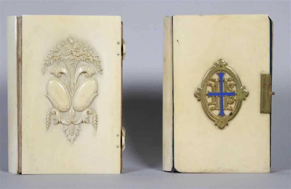 Appraisal: TWO BONE BOUND PRAYER BOOKS DATED AND variously titled ''The