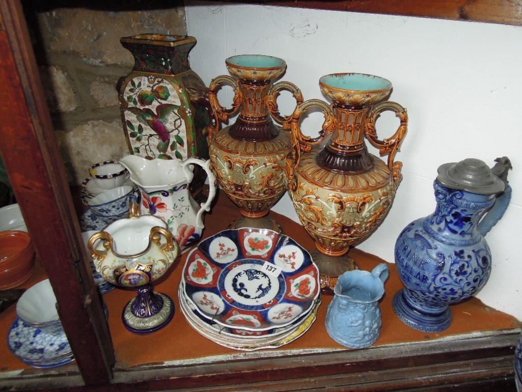 Appraisal: A quantity of th century and other ceramics including a