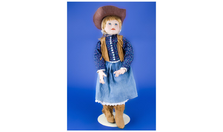 Appraisal: Savannah Doll created by gifted new artist Connie Johnston Savannah