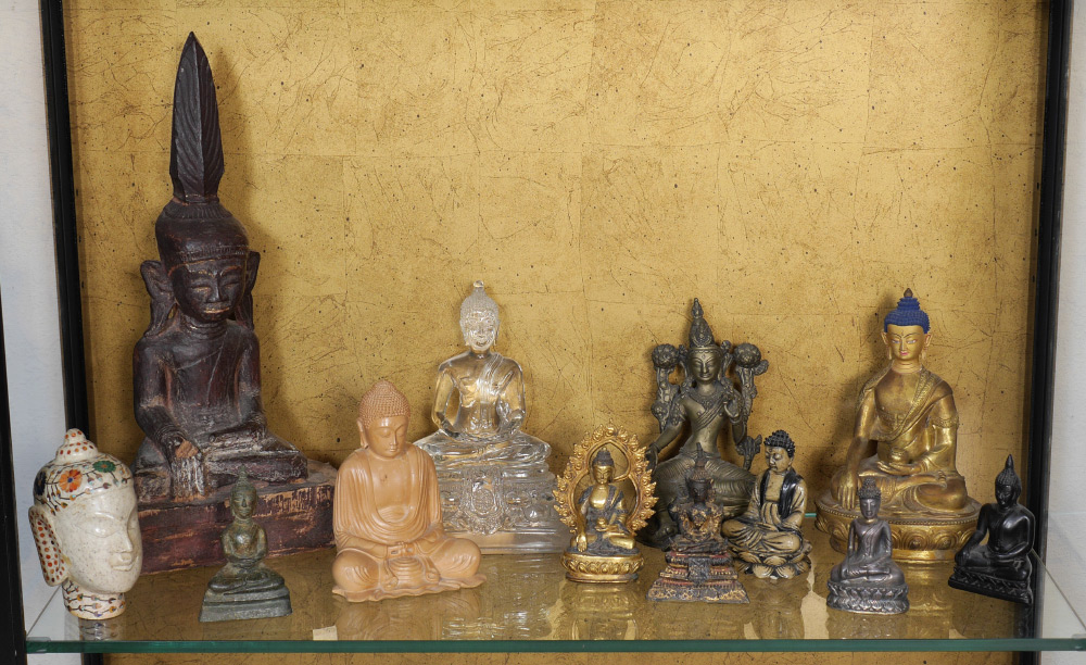 Appraisal: ESTATE COLLECTION OF BUDDHA FIGURES An assembled collection of figures