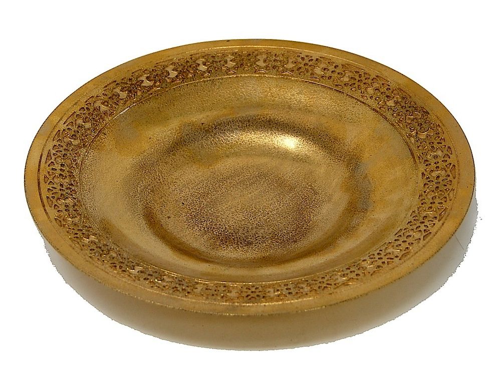 Appraisal: Tiffany Studios Gilt Bronze Bowl Tiffany Studios Gilt Bronze Bowl