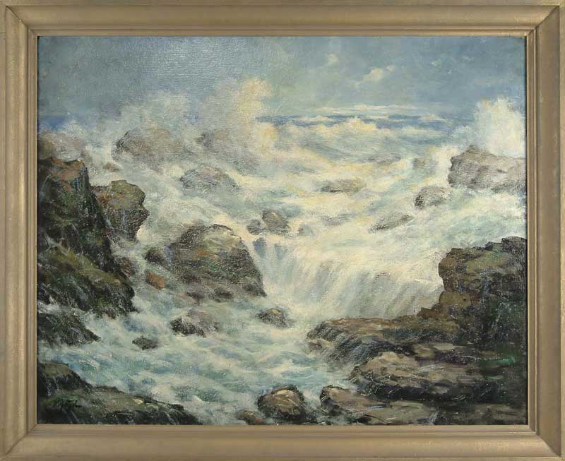 Appraisal: WILLIAM ARNOLD EYDEN - AFTER THE STORM OGUNQUIT MAINE Large