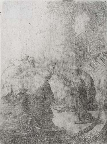 Appraisal: REMBRANDT VAN RIJN Christ Disputing with the Doctors Small Plate